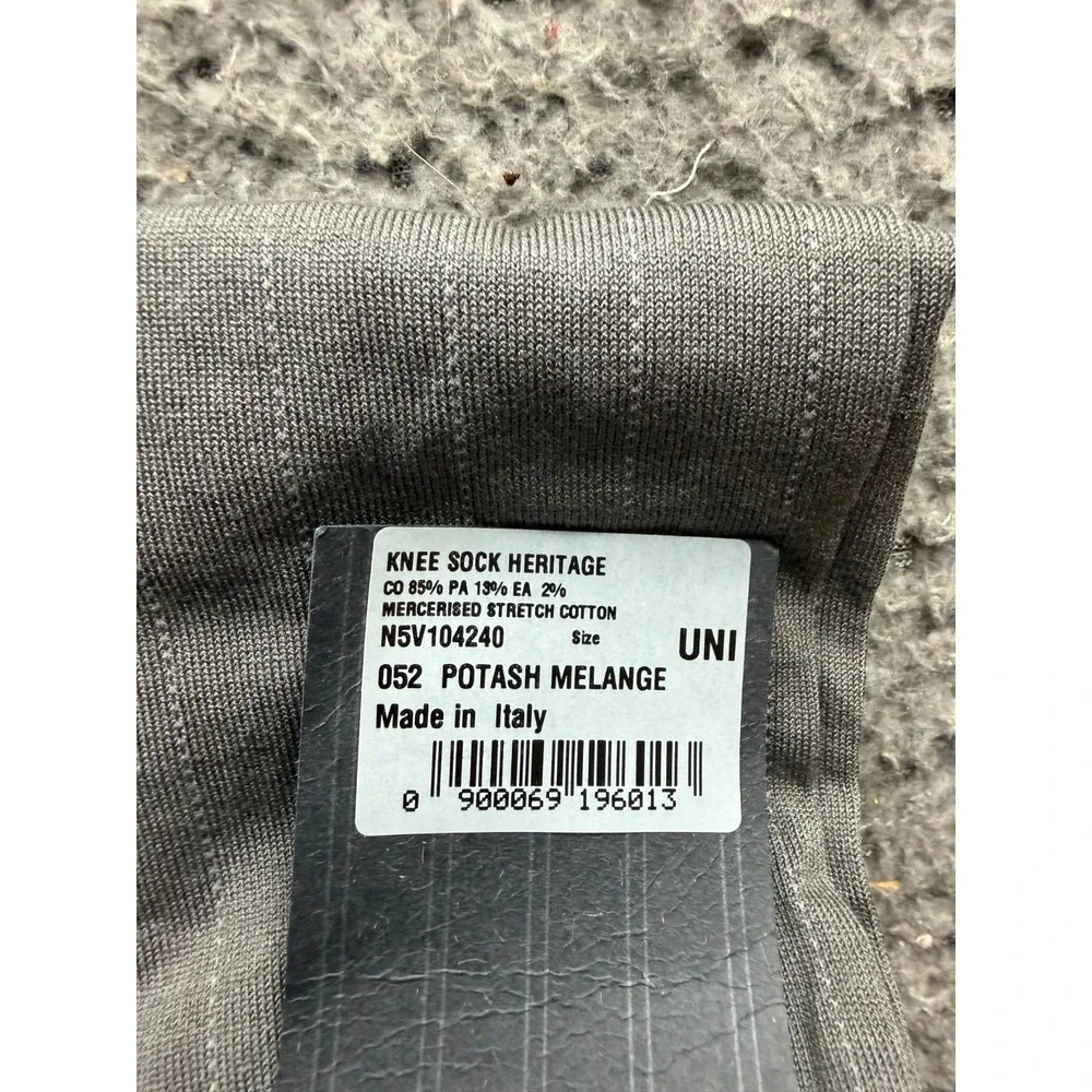 NWT Ermenegildo Zegna Heritage Knee Socks Potash Melange One Size Unisex